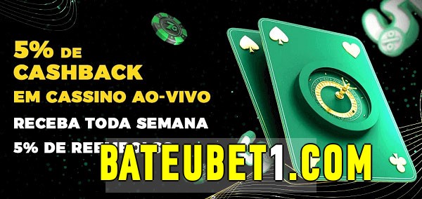 Promoções do cassino ao Vivo bateubet 